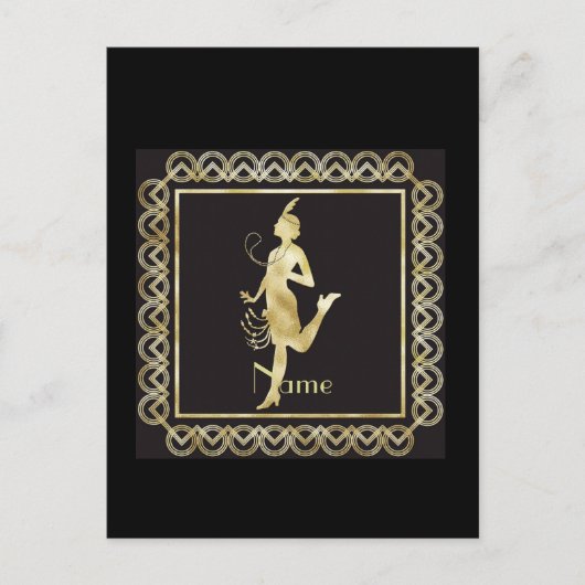 1920年代フラッパーガールサンダーコーブ ポストカード (正面)