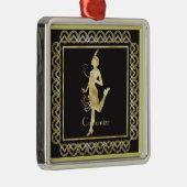 1920年代フラッパーガールサンダーコーブ メタルオーナメント (右)