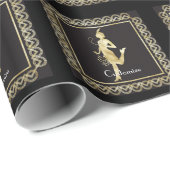 1920年代フラッパーガールサンダーコーブ ラッピングペーパー (ロールコーナー)