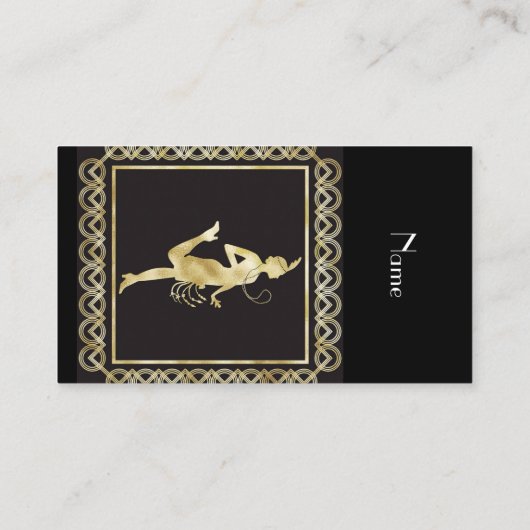 1920年代フラッパーガールサンダーコーブ 名刺 (裏面)