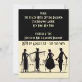 1920年代フラッパーパーティーの招待状 招待状 (裏面)