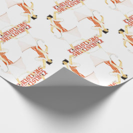 1920年代フラッパー・クリスマス ラッピングペーパー