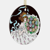 1920年代フラワーガール花束セラミックオーナメント セラミックオーナメント (右)
