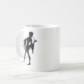 1920年代マジシャンのシルエット コーヒーマグカップ (正面左)