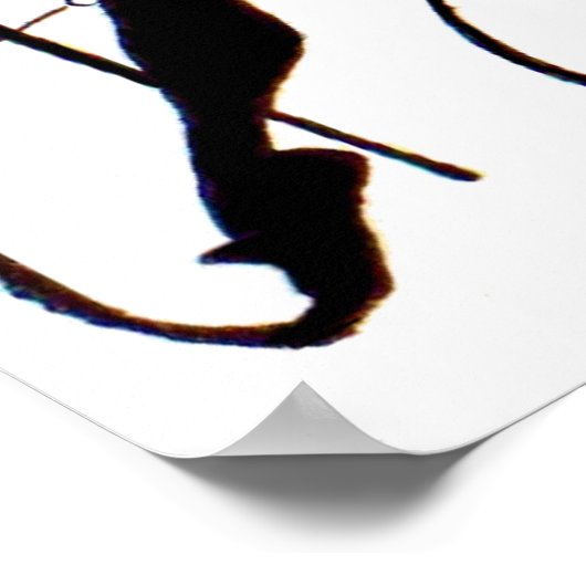 1920年代マジシャンのシルエット ポスター (角)