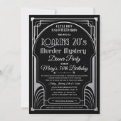 1920年代ミステリー殺人事件招待状 招待状 (正面)