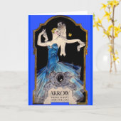 1920年代ライエンデッカー矢印シャツ第1位 カード (黄色い花)