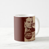 1920年代ラッキーストライク – 刺激に注意 コーヒーマグカップ (正面右)