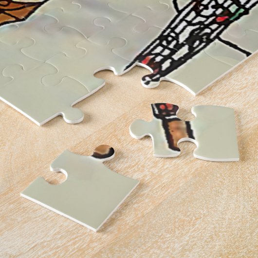 1920年代レディースアットクルーレースレガッタフランスのアールデコ ジグソーパズル (側面)