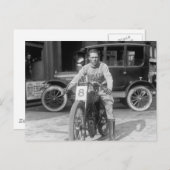 1920年代レーシングバイク ポストカード (正面/裏面)