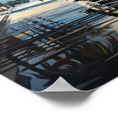 1920年代ロードスターbyマイアミビーチのバンガロービーチ ポスター (角)