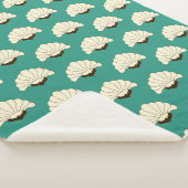 1920年代ヴィンテージアールデコクリーム花 シェルパブランケット (3/4)