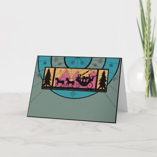 1920年代ヴィンテージデコビクトリアナノエル シーズンカード (正面)