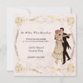1920年代ヴィンテージ衣装パーティの招待状 招待状 (正面)