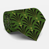 1920年代ヴィンテージ轟音20度パルメトスグリーン ネクタイ (ロール)