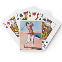 1920年代ヴィンテージ フランス ゴルフ プレイイングカード