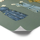 1920年代後半から1930年代初頭までの人形と服を切り取る ポスター (角)