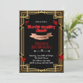 1920年代殺人ミステリー・ディナーの招待状 招待状 (スタンド正面)