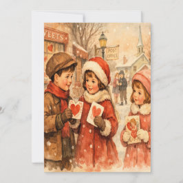 1920年代風 ヴィンテージスタイルのバレンタインカード シーズンカード