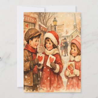 1920年代風 ヴィンテージスタイルのバレンタインカード シーズンカード