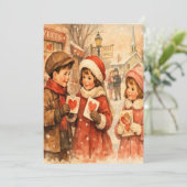 1920年代風 ヴィンテージスタイルのバレンタインカード シーズンカード (スタンド正面)