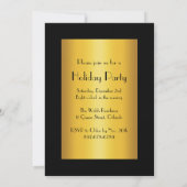 1920年代 ゴールドパーティー招待状 招待状 (裏面)
