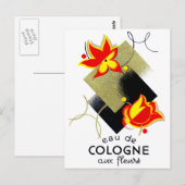 1920年代 フランスの花の香水 ポストカード (正面/裏面)