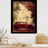 1920年代 フランスの車 ビンテージポスター ポスター (キッチン)