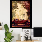 1920年代 フランスの車 ビンテージポスター ポスター (ホームオフィス)