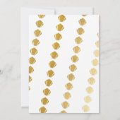 1920年代 卒業パーティー アートデコ 招待状 ガツビー ゴールド (裏面)