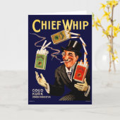 1920年代、巻きたばこの主任広告 カード (黄色い花)