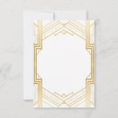 1920年代 結婚式 婚約 パーティー カード お礼 (裏面)