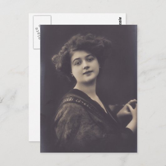 1920年代 美しい女性のポートレート ポストカード (正面/裏面)