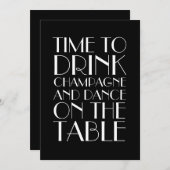 1920年大晦日パーティの招待状 招待状 (正面/裏面)