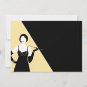 1920年素晴らし代のギャツビー·フラッパー·パーティー·プロモ·ポスター 招待状 (裏面)