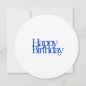 1920年誕生日カード 招待状 (裏面)