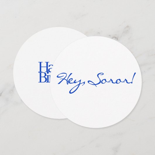 1920年誕生日カード 招待状 (正面/裏面)