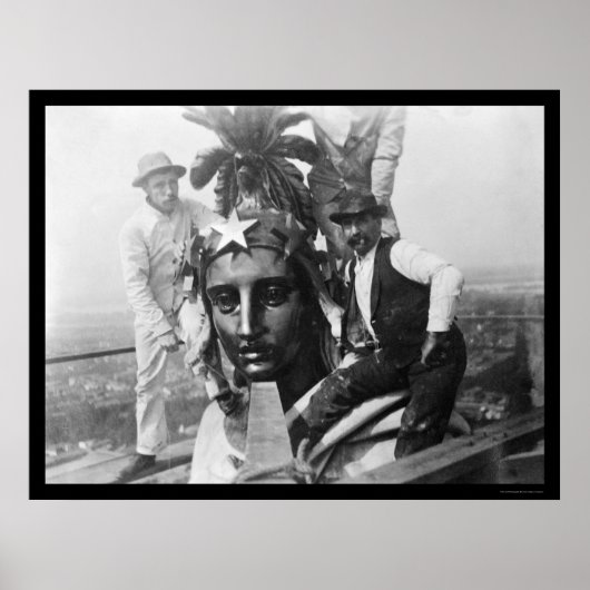 1920年議事堂の上の自由像 ポスター (正面)