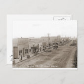 1920年頃のメインSt.Picher Oklahoma ポストカード (正面/裏面)