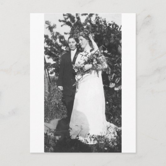 1920年頃のレズビアン結婚式 ポストカード (正面)