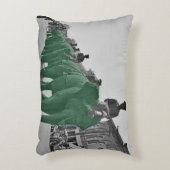 1920年頃の緑のサーカス象の行進 アクセントクッション (正面(垂直))