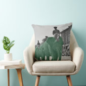 1920年頃の緑の象の3月 クッション (椅子)