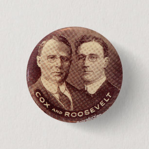 1920年Cox/Rousevelt複製 缶バッジ