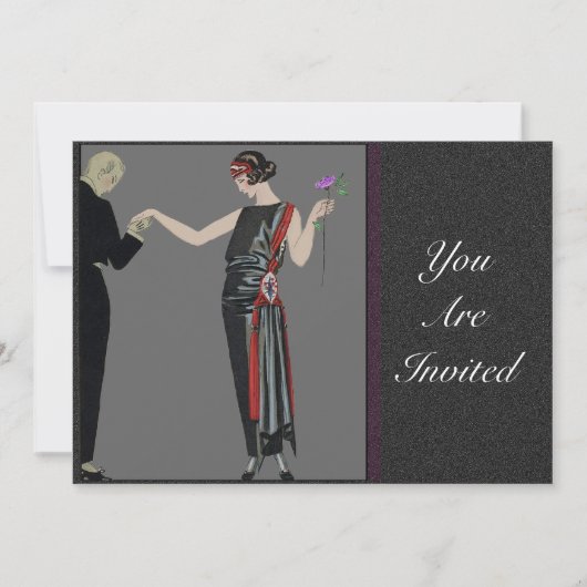 1920日本の年代のスタイル招待状 招待状 (正面)