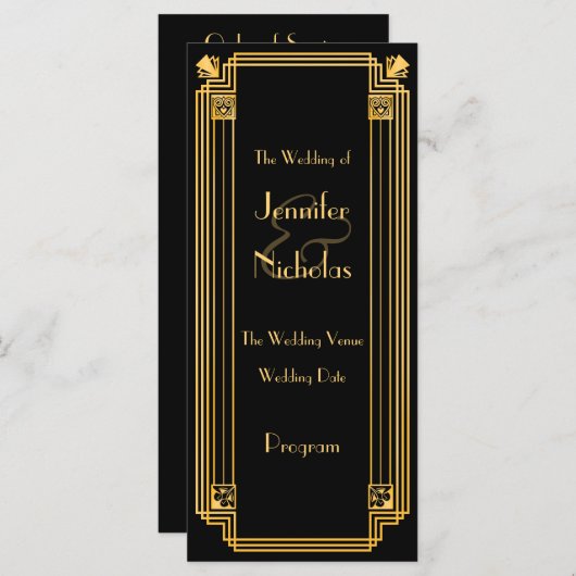 1920素晴らし年代のアールデコインスパイアの結婚予測 プログラム (正面/裏面)