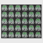 1920素晴らし年閏年日以後2月29誕生日 ラッピングペーパー (フラット)