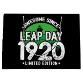 1920素晴らし年閏年日以後2月29誕生日 ラージペーパーバッグ (正面)
