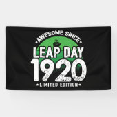 1920素晴らし年閏年日以後2月29誕生日 横断幕 (横)