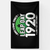 1920素晴らし年閏年日以後2月29誕生日 横断幕 (縦)