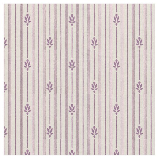1920紫色のストライプ花を持つ花 ファブリック (クローズアップ)